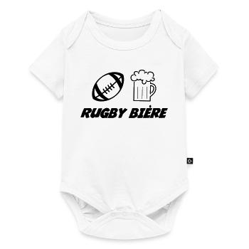 Rugby - Baby Premium short-sleeve bodysuit - white - Front