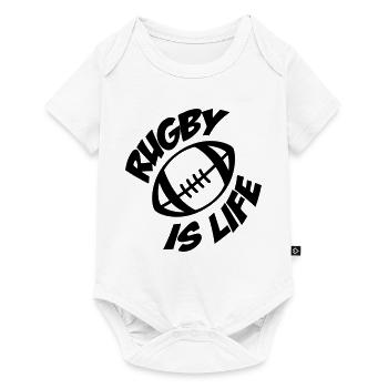 Rugby - Baby Premium short-sleeve bodysuit - white - Front