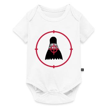 Badminton - Baby Premium Kurzarmbody - Weiß - Vorne