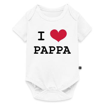 I Love Pappa - Baby Premium short-sleeve bodysuit - white - Front