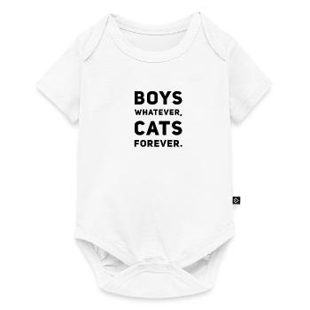 Boys Whatever Cats Forever – Chat Lover Say - Body à manches courtes Premium Bébé - blanc - Devant