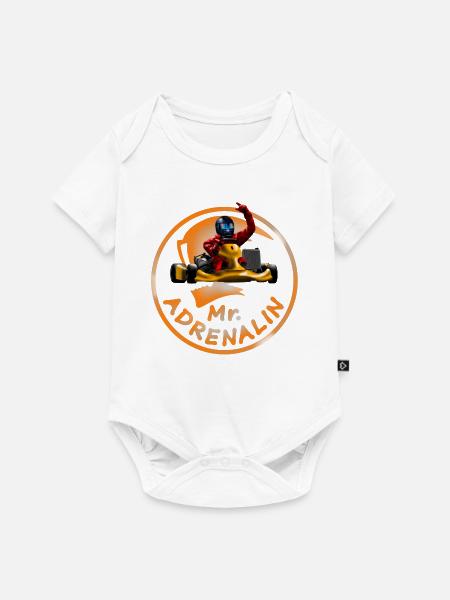 Karting Mr. Adrenalin - Baby Premium Kurzarmbody - Weiß