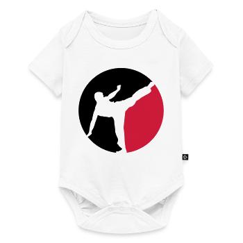 Karate - Baby Premium Kurzarmbody - Weiß - Vorne