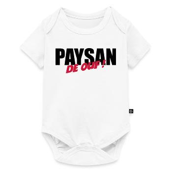 Paysan de ouf ! - Body à manches courtes Premium Bébé - blanc - Devant