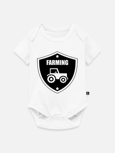 Farming - Baby Premium Kurzarmbody - Weiß