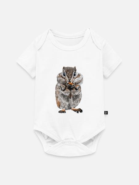 Hamster - Baby Premium Kurzarmbody - Weiß
