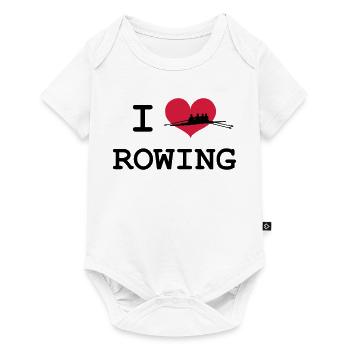 I Love Rowing - Baby Premium short-sleeve bodysuit - white - Front