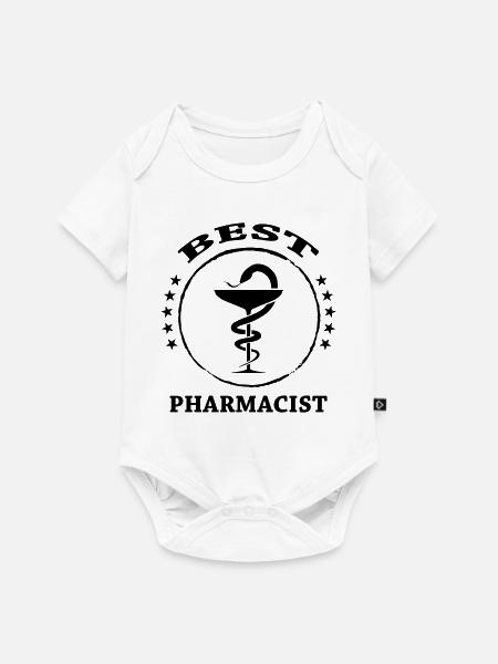 Best Pharmacist - Baby Premium Kurzarmbody - Weiß