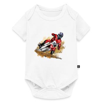 Motocross - Body à manches courtes Premium Bébé - blanc - Devant