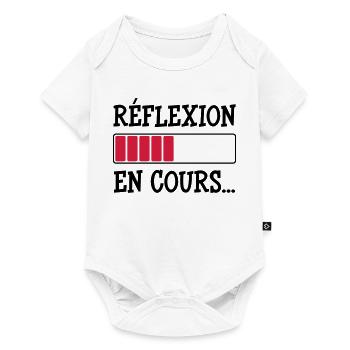 Réflexion en cours... - Body à manches courtes Premium Bébé - blanc - Devant