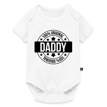 Daddy 100% Original - Body à manches courtes Premium Bébé - blanc - Devant