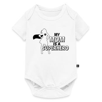 My mom is a superhero-my mom is a super hero - Baby Premium short-sleeve bodysuit - white - Front