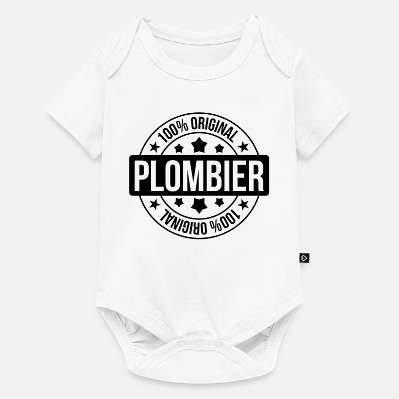 Plombier - Body à manches courtes Premium Bébé - blanc