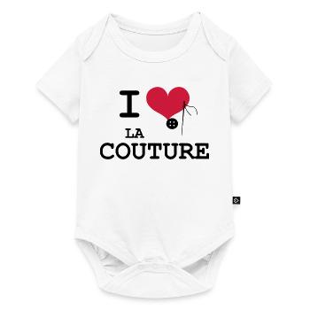 I Love la Couture - Body à manches courtes Premium Bébé - blanc - Devant