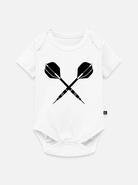 darts - Baby Premium Kurzarmbody - Weiß