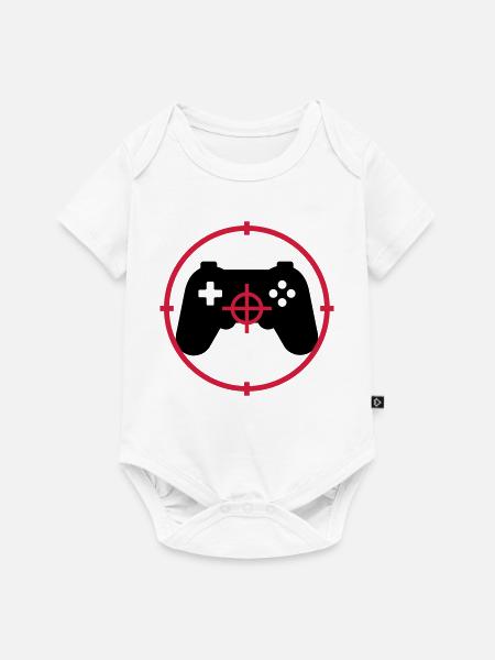 Gamer / Gaming - Baby Premium Kurzarmbody - Weiß