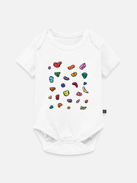 Boulder Bouldern Klettern Bergsteigen Bergsport - Baby Premium Kurzarmbody - Weiß