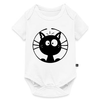 Mignon Chat - Body à manches courtes Premium Bébé - blanc - Devant