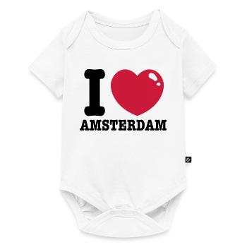 amsterdam - Body à manches courtes Premium Bébé - blanc - Devant
