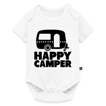 happy camper - Baby Premium short-sleeve bodysuit - white - Front