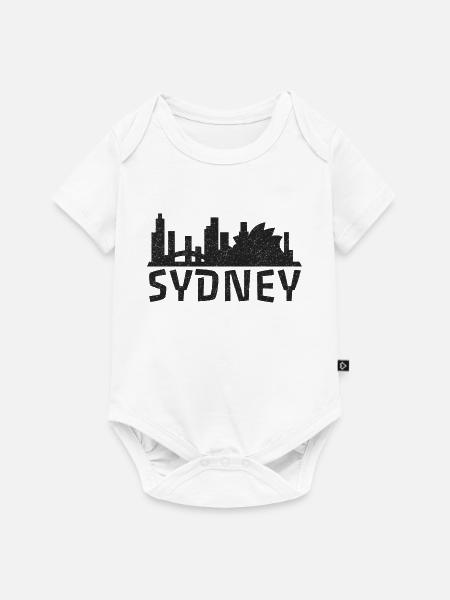 Sydney Skyline - Australien - Baby Premium Kurzarmbody - Weiß