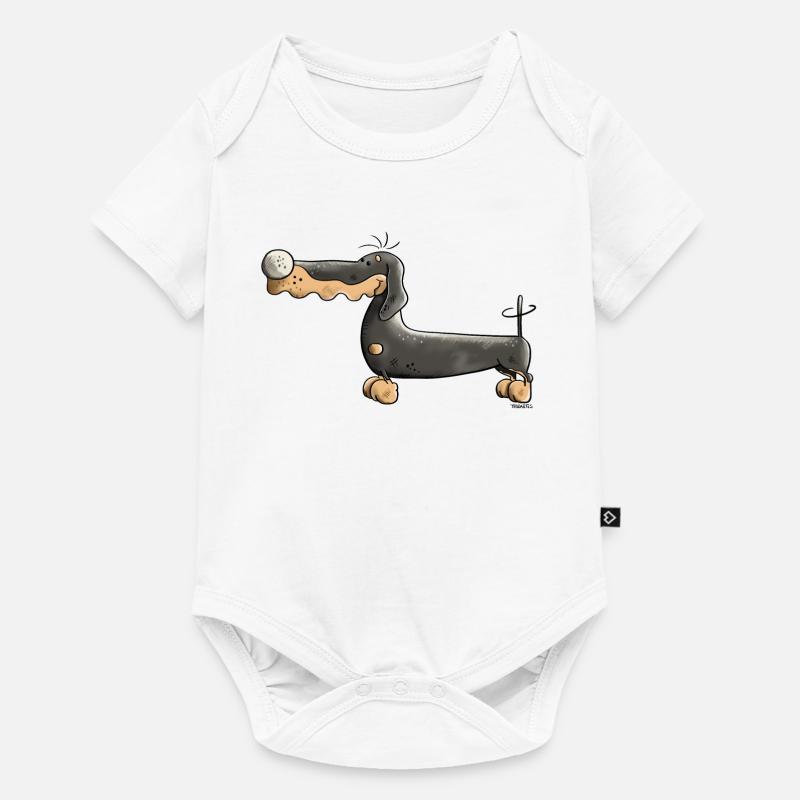 Mignon Teckel - Body à manches courtes Premium Bébé - blanc