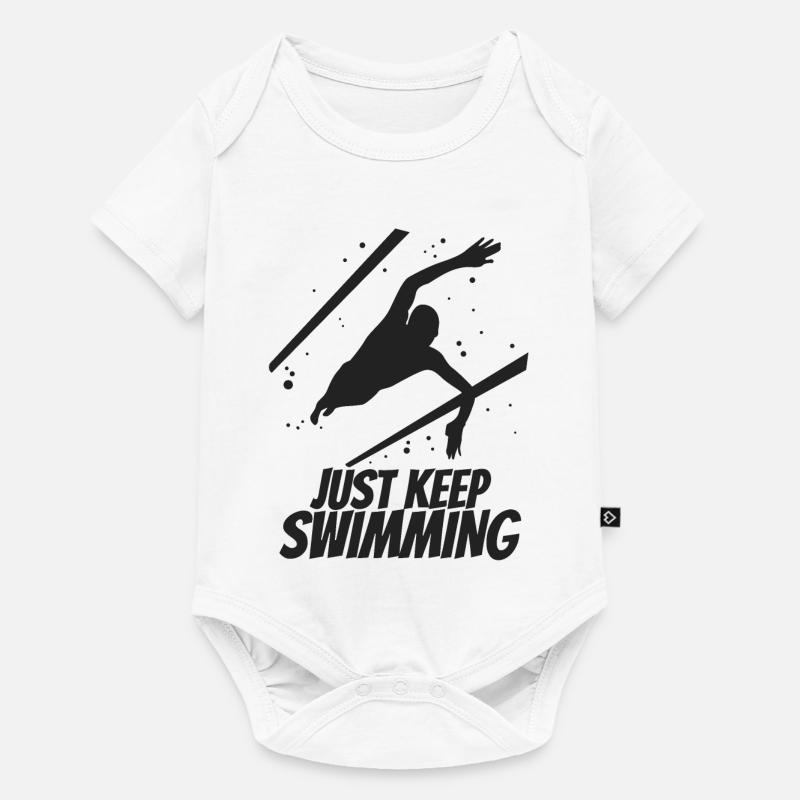 Continuez à nager - Body à manches courtes Premium Bébé - blanc
