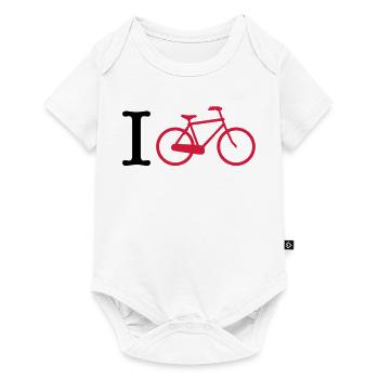 cycling - Baby Premium short-sleeve bodysuit - white - Front