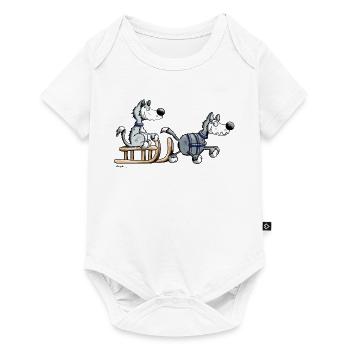 Mignon Husky Team - Body à manches courtes Premium Bébé - blanc - Devant