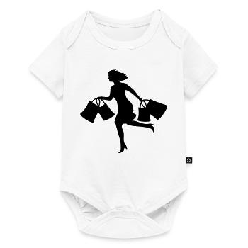 women shopping - Baby Premium short-sleeve bodysuit - white - Front