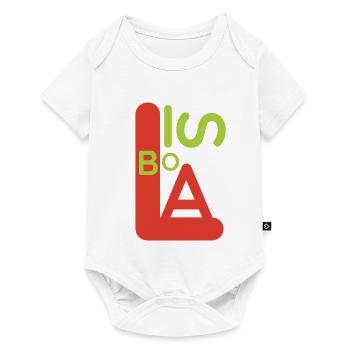 T-shirt souvenir Lisbonne - Body à manches courtes Premium Bébé - blanc - Devant