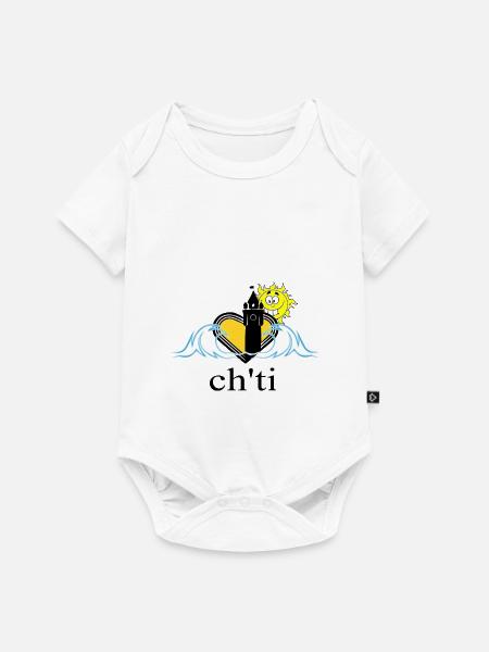 ch'ti - Baby Premium Kurzarmbody - Weiß
