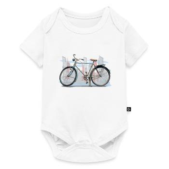 Bicycle - Baby Premium short-sleeve bodysuit - white - Front
