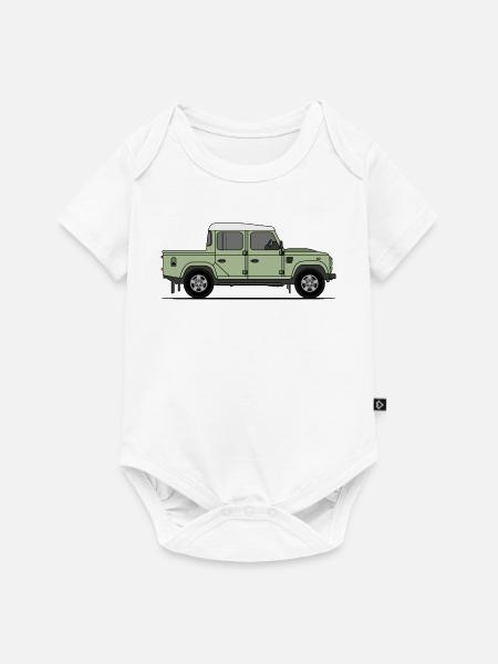 Defender Doppelkabine - Baby Premium Kurzarmbody - Weiß