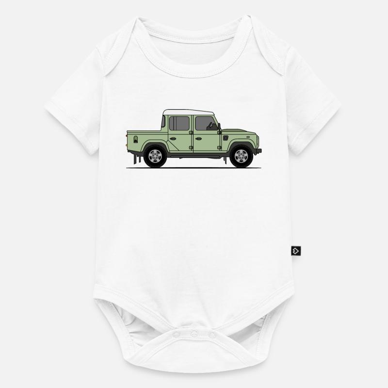 Defender Double Cab - Body à manches courtes Premium Bébé - blanc