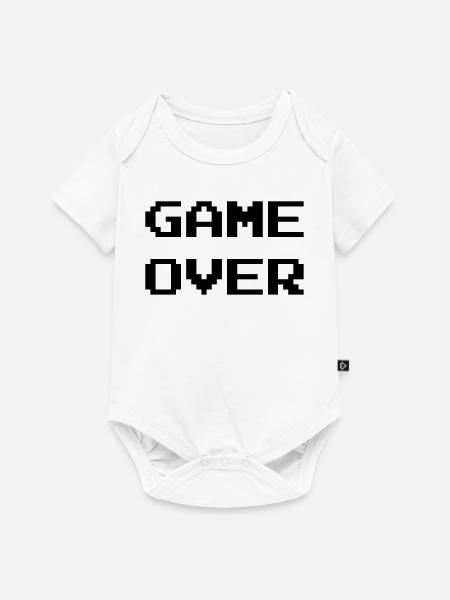 Game Over / Geek / Gaming / Gamer / Gamer / Player - Baby Premium Kurzarmbody - Weiß