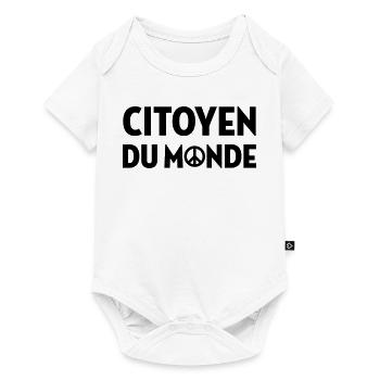 revolution / paix / peuple / voyage / écolo / - Body à manches courtes Premium Bébé - blanc - Devant