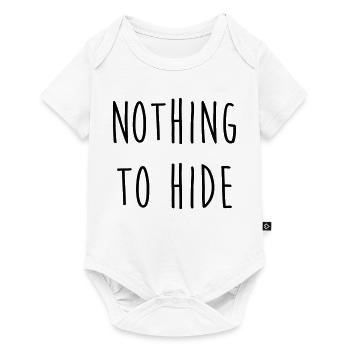 Nothing to Hide - Body à manches courtes Premium Bébé - blanc - Devant