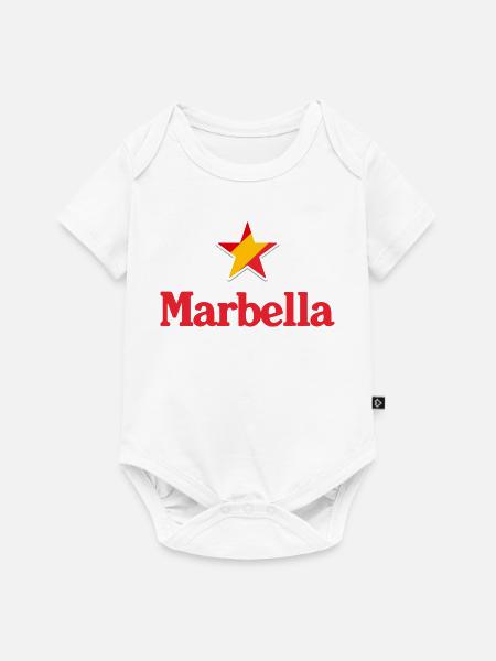 Stars Spaniens – Marbella - Baby Premium Kurzarmbody - Weiß
