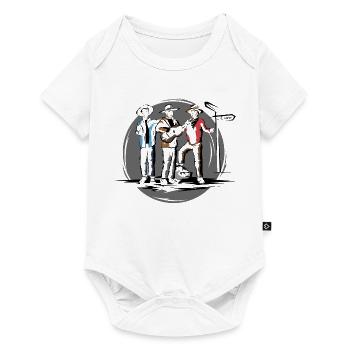 vagabonds music trio musician guitar wanderer - Baby Premium short-sleeve bodysuit - white - Front