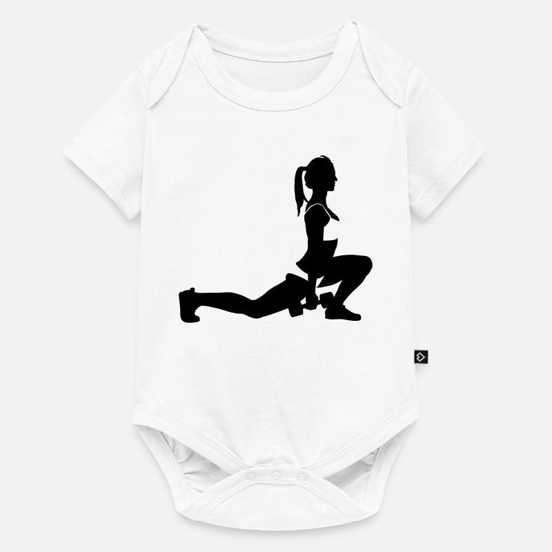 fitness - Body à manches courtes Premium Bébé - blanc