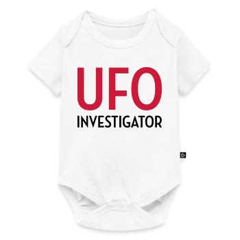Ovni Ufo Extraterrestre Espace Geek Planète - Body à manches courtes Premium Bébé - blanc - Devant