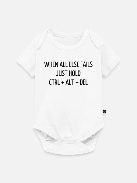 Zitat / Geek / Gaming / Videospiele / Nerd - Baby Premium Kurzarmbody - Weiß