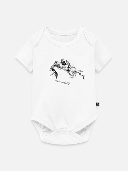 Motorrad - Baby Premium Kurzarmbody - Weiß
