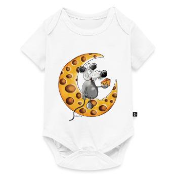 The Mouse Love Cheese - Baby Premium short-sleeve bodysuit - white - Front