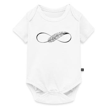 Lignes mignonnes Infinity Spring - Body à manches courtes Premium Bébé - blanc - Devant