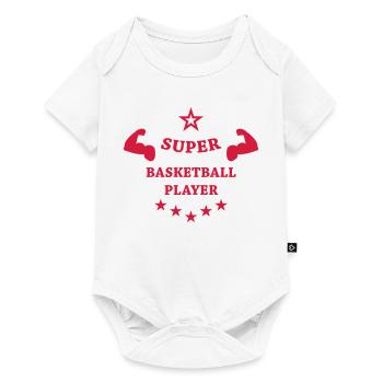 Basketball - Basket Ball - Game - Sport - Player - Body à manches courtes Premium Bébé - blanc - Devant