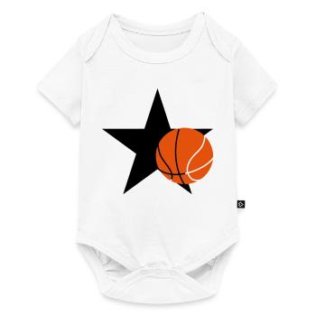 Basketball - Basket Ball - Game - Sport - Player - Body à manches courtes Premium Bébé - blanc - Devant