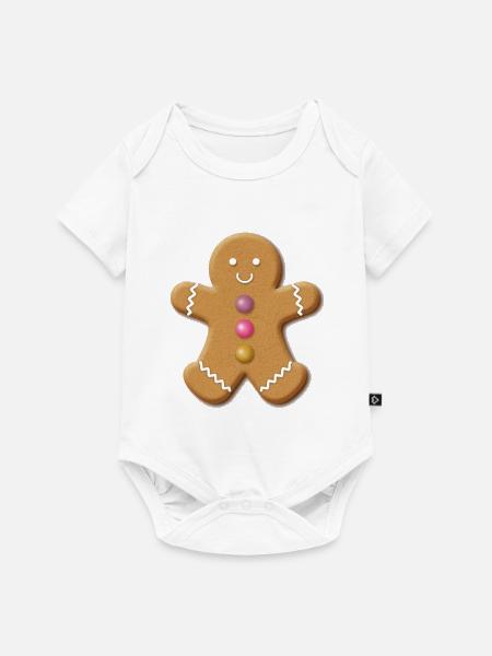 Herr Lebkuchen - Baby Premium Kurzarmbody - Weiß