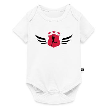 Course à Pied / Running / Jogging / Coureur - Body à manches courtes Premium Bébé - blanc - Devant